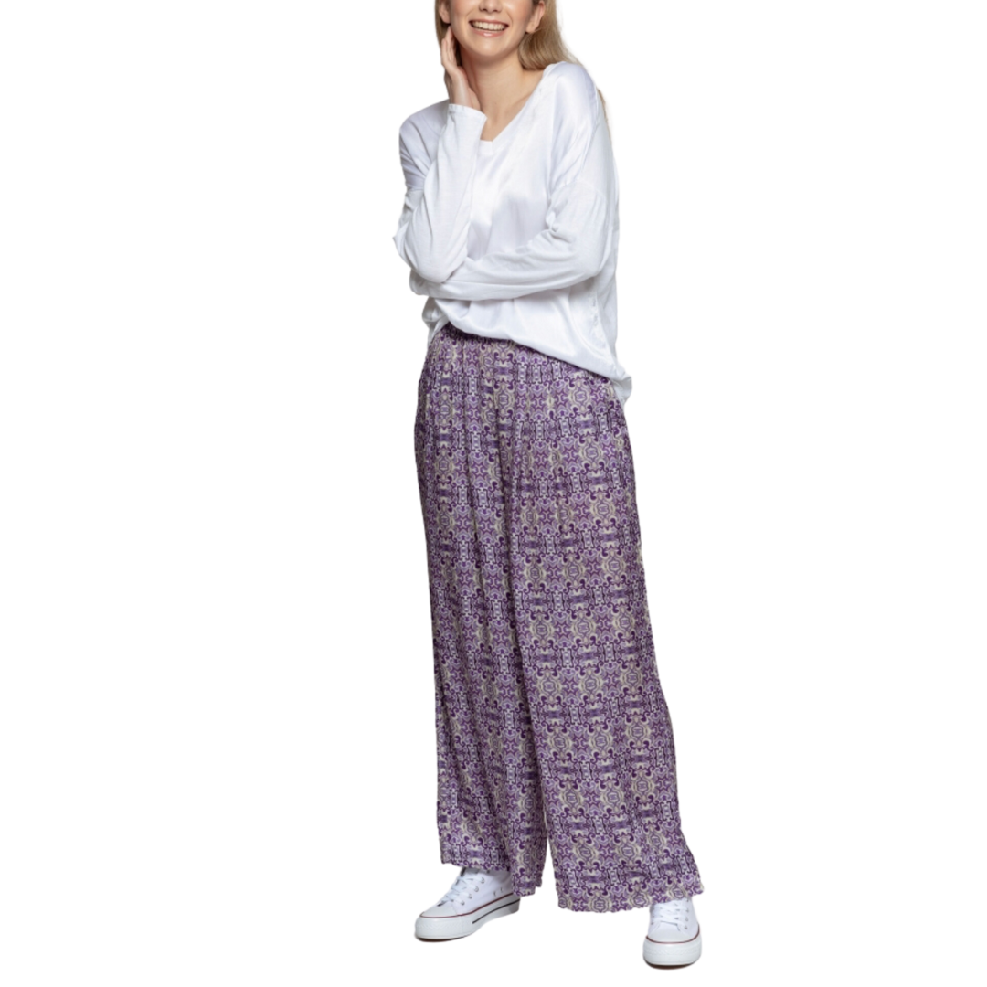 Pantalón Satén Morado